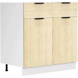 VCM Unterschrank Küchenschrank 80 x 46 x 82 cm Braun