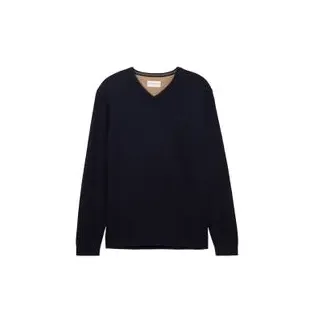 Tom Tailor Herren Pullover BASIC V-NECK Relaxed Fit Blau Grau 13160 3XL