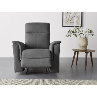 Relaxsessel HOME AFFAIRE "Southbrook" Sessel Gr. Webstoff, elektrische Rela x funktion, Rela x funktion, B/H/T: 91 cm x 99 cm x 92 cm, grau (anthrazit) Lesesessel und Relaxsessel