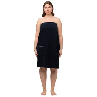 Ulla Popken Bademantel in nachtblau | Gr.: onesize
