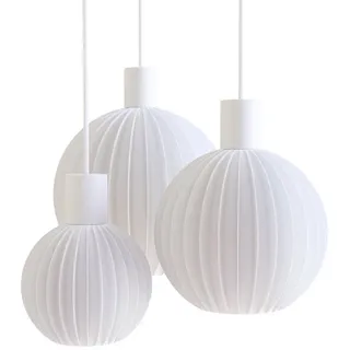 Shapes - Decorations LED Pendelleuchte Shapes - Decorations: Ball Straight by Martin Žampach, Leuchte, ohne Leuchtmittel, Je nach Leuchtmittel, E27 Ø 25 cm | Einzelmodell