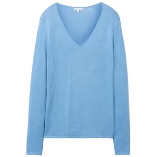 Tom Tailor Basic Pullover Sea Blue Melange 2XL