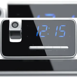 Brandson Radiowecker schwarz/silber
