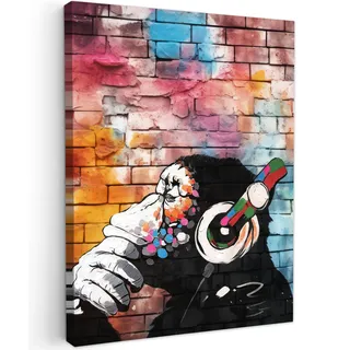 onlywow Affe Leinwand 30x40 cm