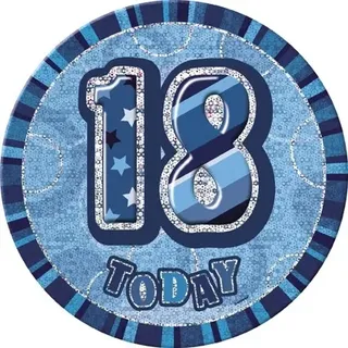 18. Geburtstag  Button / Anstecker