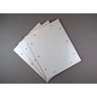 Framello Deluxe Cliprahmen Rahmenloser Bilderrahmen Posterrahmen 60 x 45 cm Weisser Hintergrund Klares Kunstglas