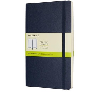 Moleskine Notizbuch Large/A5 Blanko Soft Cover Saphir