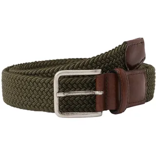 Flechtgürtel LLOYD MEN’S BELTS "Lloyd Belts Herrengürtel 0238", Jungen, Gr. 120, oliv, Kunstfaser, Gürtel