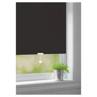 JalousieCrew Springrollo Classic Mittelzugrollo Schnapprollo Rollo schwarz - Breite 60-220 cm Länge 180 cm und 230 cm Blickdicht Blickschutz (100 x 230 cm)