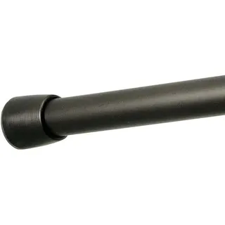 iDesign Duschvorhangstange (66-107 cm), kurze Teleskopstange aus Metall, ausziehbare ohne Bohren für Dusche und Badewanne, bronzefarben