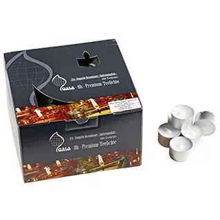 2 X Gala Premium Teelichter, Ø 3,8cm, weiß, 100-teilig (1 Set)