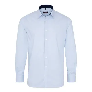 Eterna Langarmhemd gestreift Blau 44
