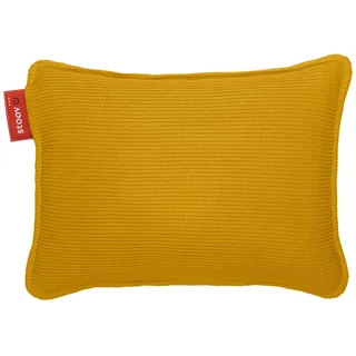 Stoov Heizkissen mit Abschaltautomatik - Kabelloses Wärmekissen mit Standard Akku: 2 bis 4 Std. Wärme - Elektrische Wärmflasche für Rücken & Nacken - Ploov1 45x60 cm Gestrickt Gelb