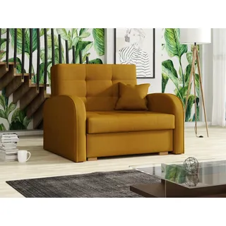 Mirjan24 Schlafcouch Gold 1-Sitzer Gelb