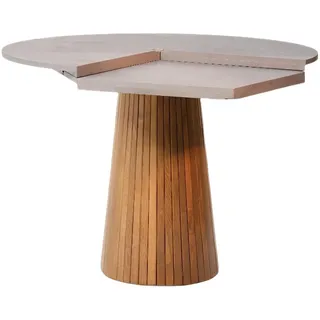 JV Möbel Küchentisch Ø 110 cm grau