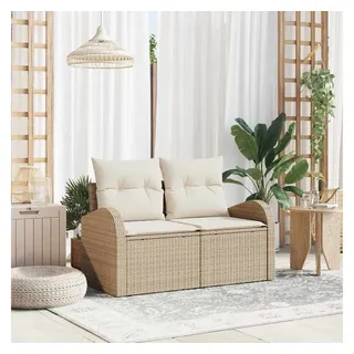 vidaXL Gartensofa Loungesofa beige