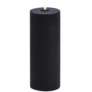 Piffany Uyuni LED Pillar Stumpenkerzen Ø 7,8 cm -  Forest Black H 20 cm