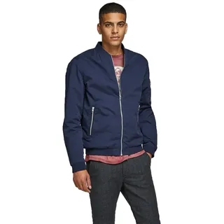 JACK & JONES Herren JACK & JONES Leichte Bomber Jacke Plus Size | College Übergangs Blouson | Große Übergrößen JJERUSH, Farben:Blau-2, Größe Jacken:5XL