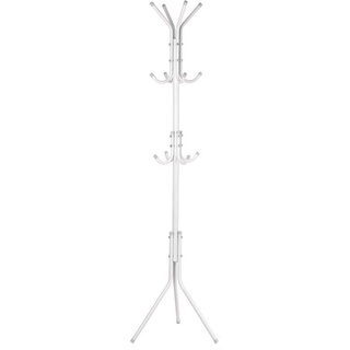 GOTOTOP Garderobenständer, Multifunktions Metall Kleiderständer für Schlafzimmer-Wohnzimmer Büro Gebrauch, Höhe 174cm ((Weiß)