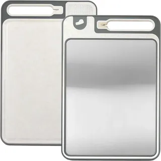 xujuika Titan Schneidebrett-Set Metall 1 23 x 34 cm Grau