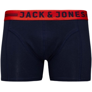 Jack & Jones Herren Boxershorts JACSENSE MIX COLOR TRUNKS Blau XL