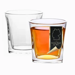 Intirilife Whiskyglas Kristallglas 0,26 l 2 St.