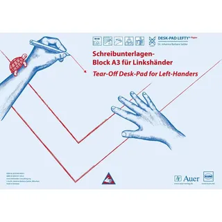 Auer Verlag i.d.AAP LW Schreibunterlagen-Block DESK-PAD LEFTY®, DIN A3, für Linkshänder