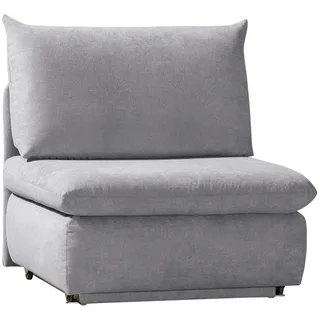 Novel Schlafsessel Etta, Hellgrau, Textil, Uni, 90x89x83 cm, Stoffauswahl, Liegefunktion, Wohnzimmer, Sofas & Couches, Schlafsofas, Schlafsofas mit Bettkasten