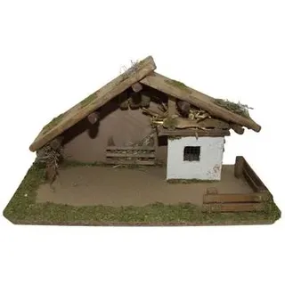 Kolbe Krippenstall, ca. B65/H38/T30 cm, Braun
