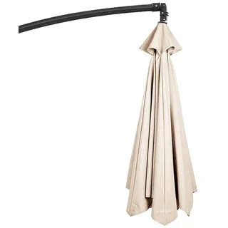GZDXBF Ø 200cm 270cm 300cm Sonnenschirm Ersatzbezug 8 Streben/6 Streben, Uv-Schutz Ampelschirm Bezug Ersatzbespannung, Ersatzdach Für Terrassenschirm(Color:White,Size:8 Ribs-2.7m(8.8ft))