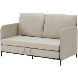 [en.casa] Schlafsofa Soini 2-Sitzer Beige