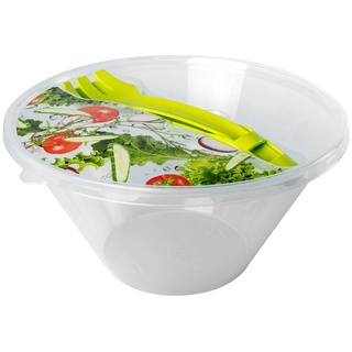 HTI-Living Salatschüssel »Schüssel mit Deckel Easy Lunch«, Kunststoff weiß