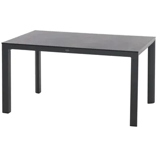 Siena Garden Gartentisch Silva Rechteckig HPL Titan 90 cm x 140 cm