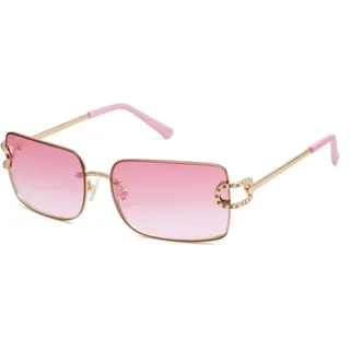 SOJOS Retro Rahmenlose Sonnenbrille Damen,Eckig Ohne Rahmen Rechteckig Métal Sonnenbrillen SJ1178 - M