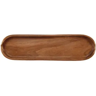 Cpolebev Teak Rechteckige Teller Kleine Blatt Akazie Obst Platte Snack Platte Tablett Sushi Platte Regal