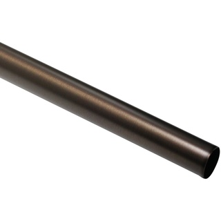 GARDINIA Gardinenstange, Metall-Rohr, Vorhangstange, Serie Chicago, Durchmesser 20 mm, Länge 160 cm, Bronze