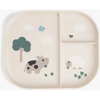 Done by Deer Kinderteller Tiny Farm beige/Sand