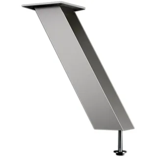 Bar-Konsole CAPRI schräg 60° | 50x50 mm | Aluminium silber | Höhe: 170 mm | 1 Stück