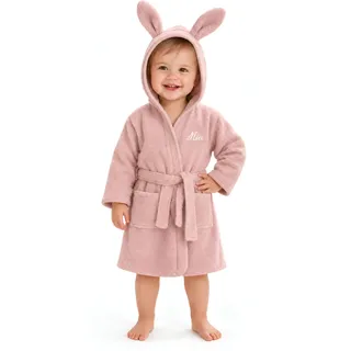 Personalisiertes Kaputzenhandtuch Baby, 100% Baumwolle Frottee (1-3 Jahre) | Unisex Bademantel Kinder mit Kaputze, Babyhandtuch. Badetuch als personalisierte Geschenke für Mädchen & Jungen - 1-2 Jahre