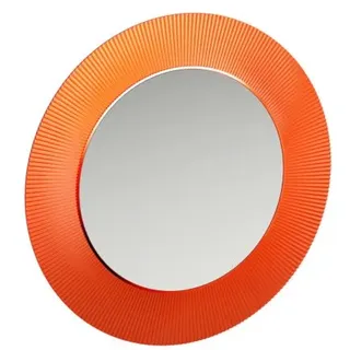 Laufen Kartell Spiegel mit indirekter LED Beleuchtung, mandarine