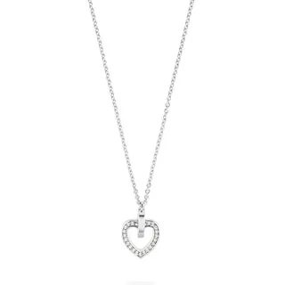 JETTE Silberkette JETTE Damen-Kette 925er Silber Herz, STRONG HEART silberfarben