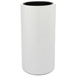 Flingora Bodenvase Tory, mit Einsatz - Fiberglas - Indoor & Outdoor - Weiß - Höhe 80 cm weiß Ø 41 cm x 80 cm