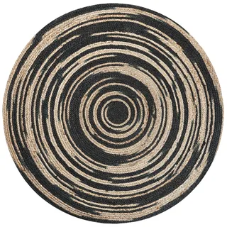 Beliani Artora Juteteppich 140 x 140 cm Beige