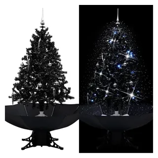 vidaXL Schneiender Weihnachtsbaum Schwarz 140 cm
