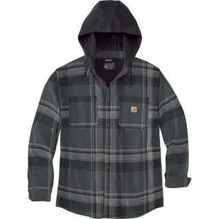 CARHARTT Flannel Fleece Hemd Schwarz L