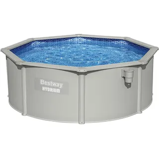 BESTWAY Hydrium Stahlwandpool Komplett-Set Ø 360 x 120 cm inkl. Sandfilteranlage