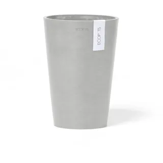 Ecopots Vase Pisa Weißgrau 14 cm x 20 cm