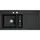links Einbau-Küchenspüle Keramik pure black Excenterbetätigung 1000 x 510 mm