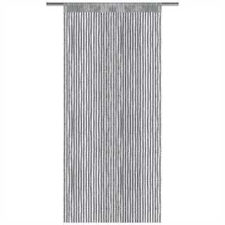 BestLivings Fadenvorhang Metallic-Streifen, Größe: 90x250cm, Farbe: (anthrazit - dunkelgrau / 90x250 cm)