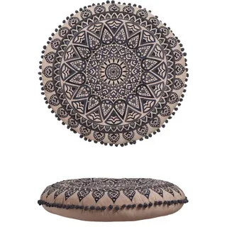 Marrakesch Orient & Mediterran Interior Aziza Bodenkissen 60 x 60 cm Schwarz